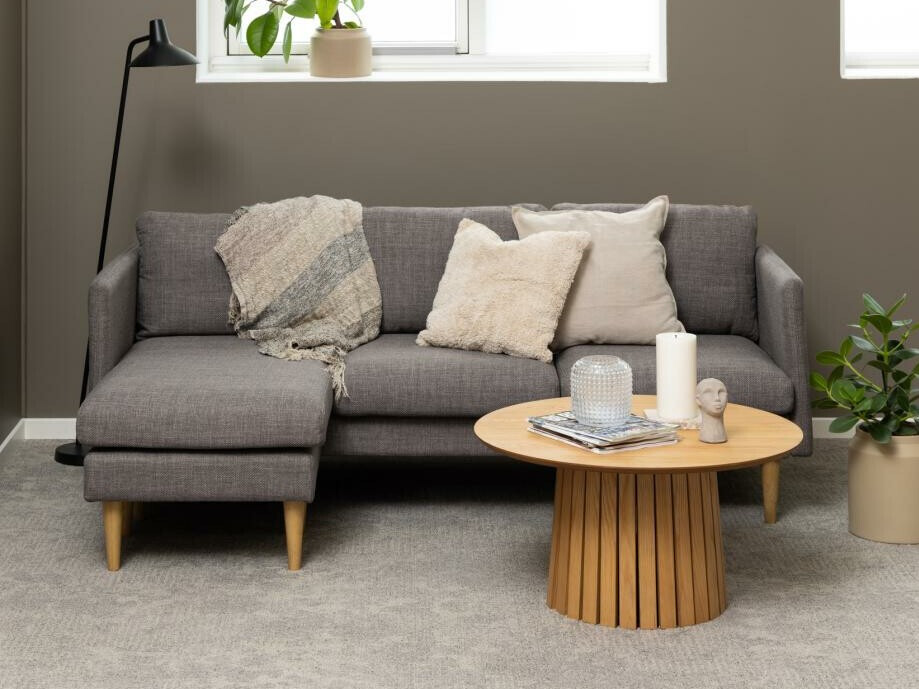 Sofá de canto Norsica 757 (Cinzento claro)