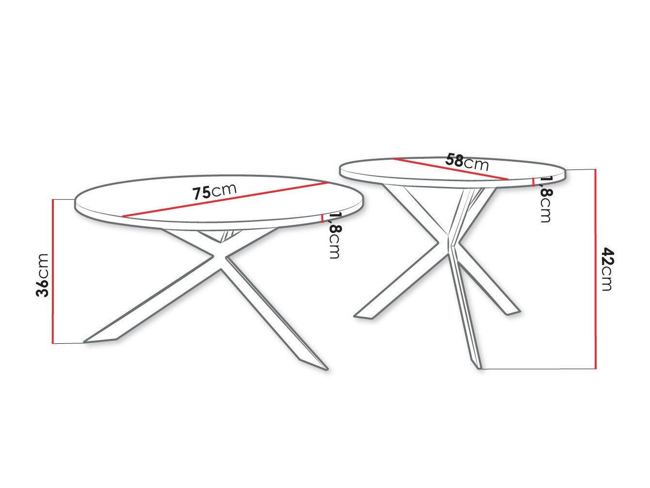 Conjunto de mesa de centro Oswego 108 (Craft de carvalho dourado + Preto)