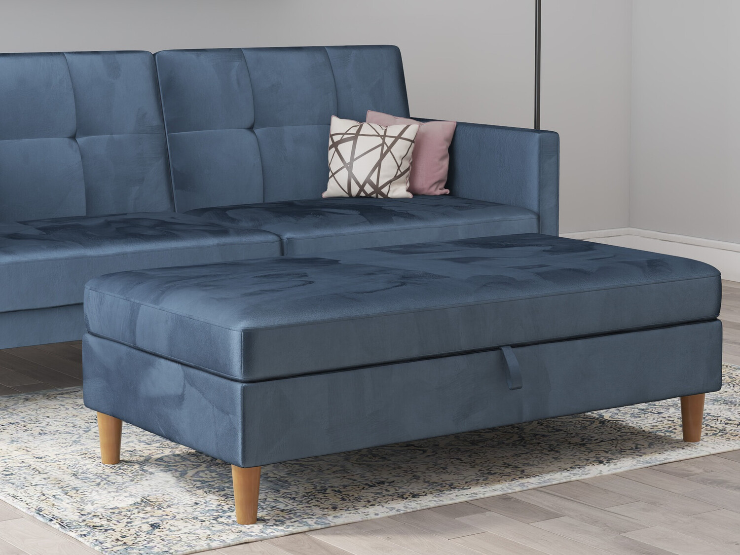 Banco estofado Denton 1180 (Azul)