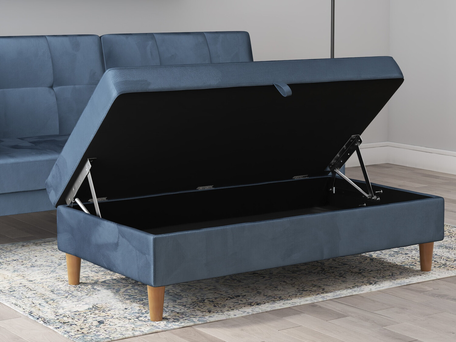 Banco estofado Denton 1180 (Azul)