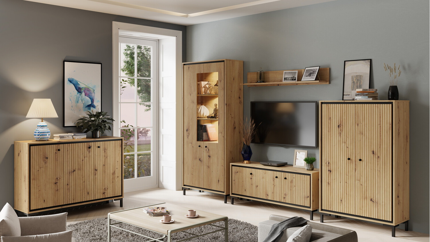 Estante Reno J103 (Carvalho Artisan)