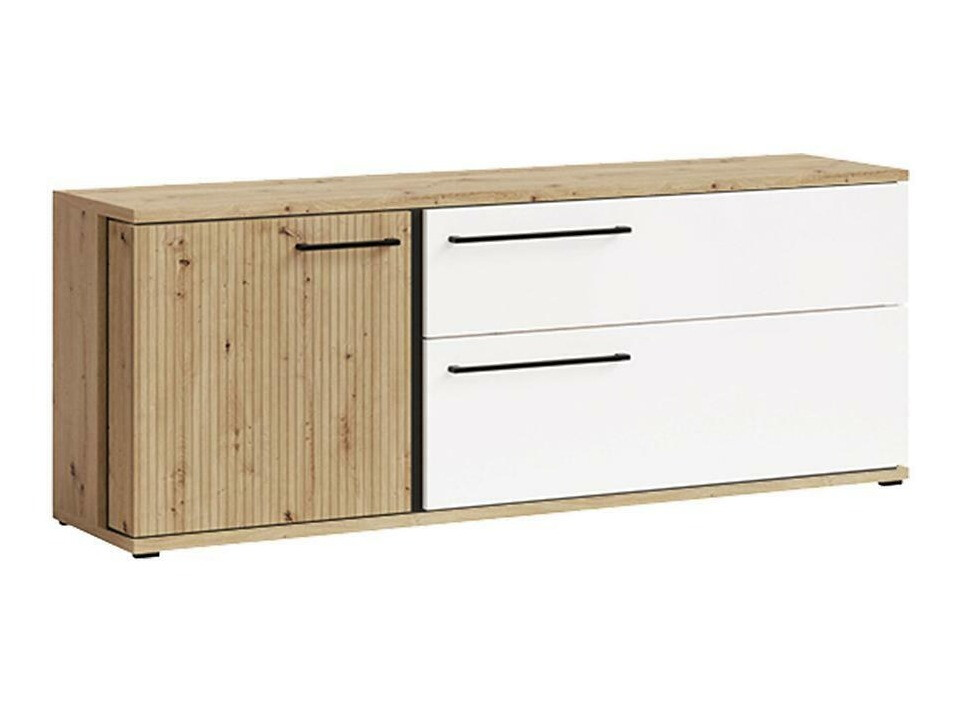 Móvel de TV Reno K102 (Branco + Carvalho Artisan)