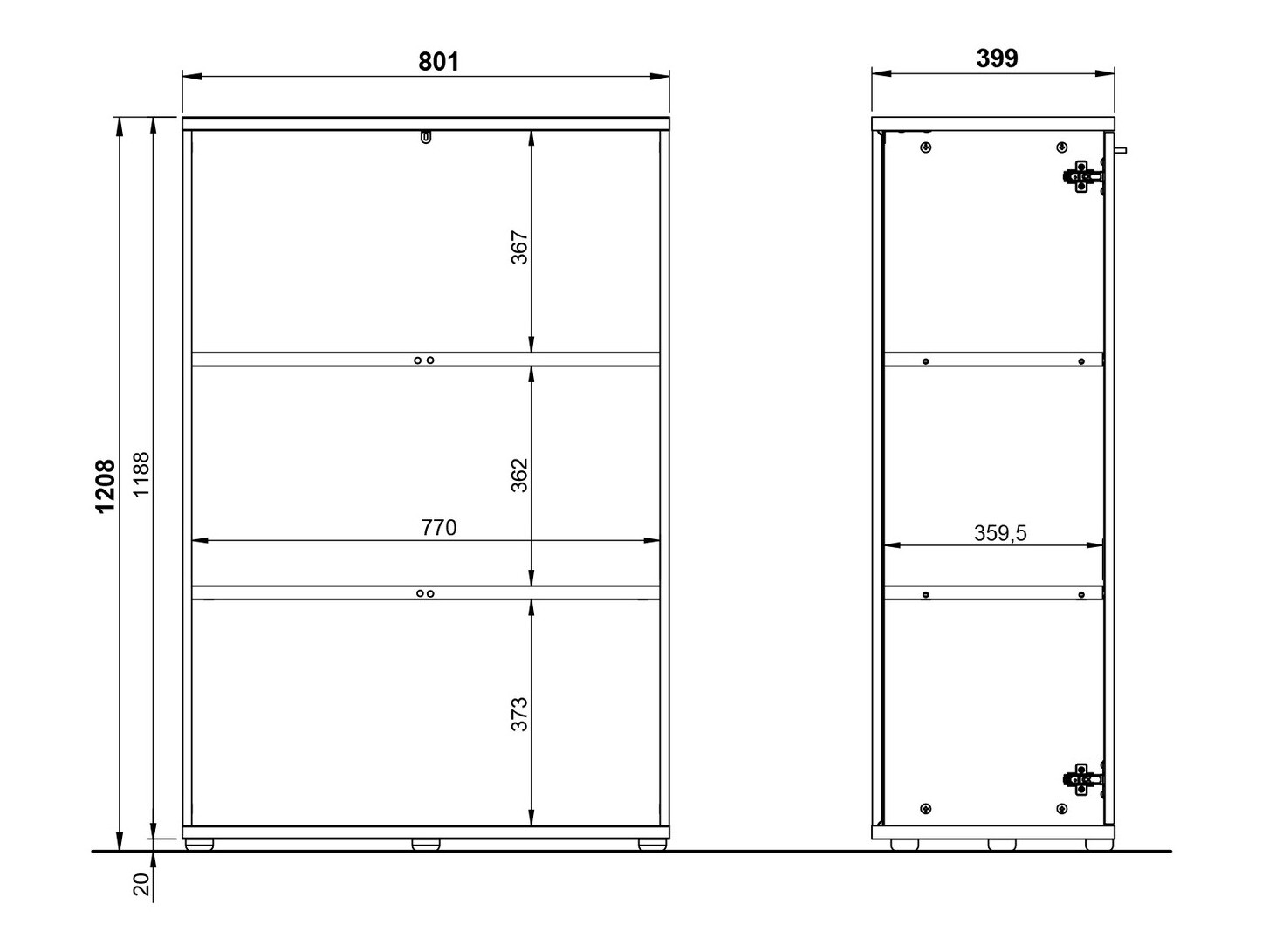 Aparador Vertali 100