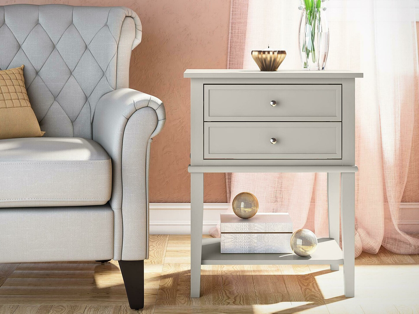 Mesa lateral Sonfivo 107 (Taupe)