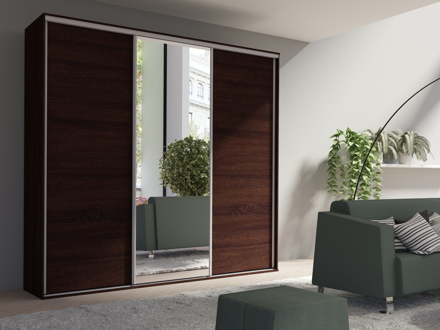 Roupeiro Murrieta 181 (Carvalho Sonoma escuro)