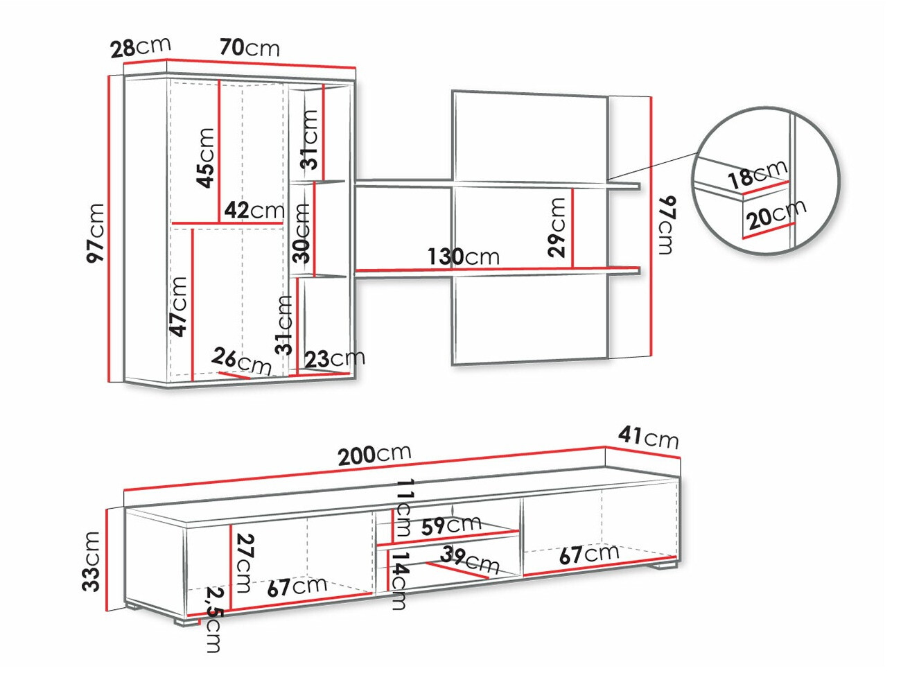 Conjunto para sala de estar Bryan 106