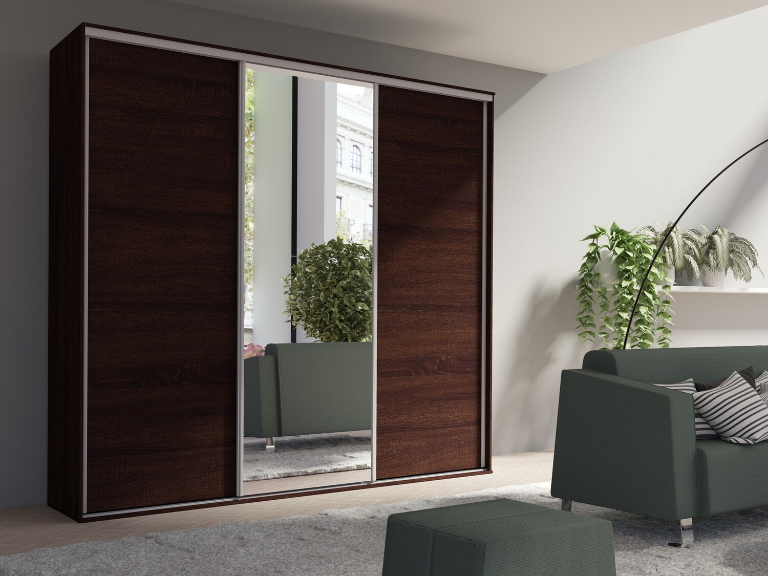 Roupeiro Murrieta 145 (Carvalho Sonoma escuro)