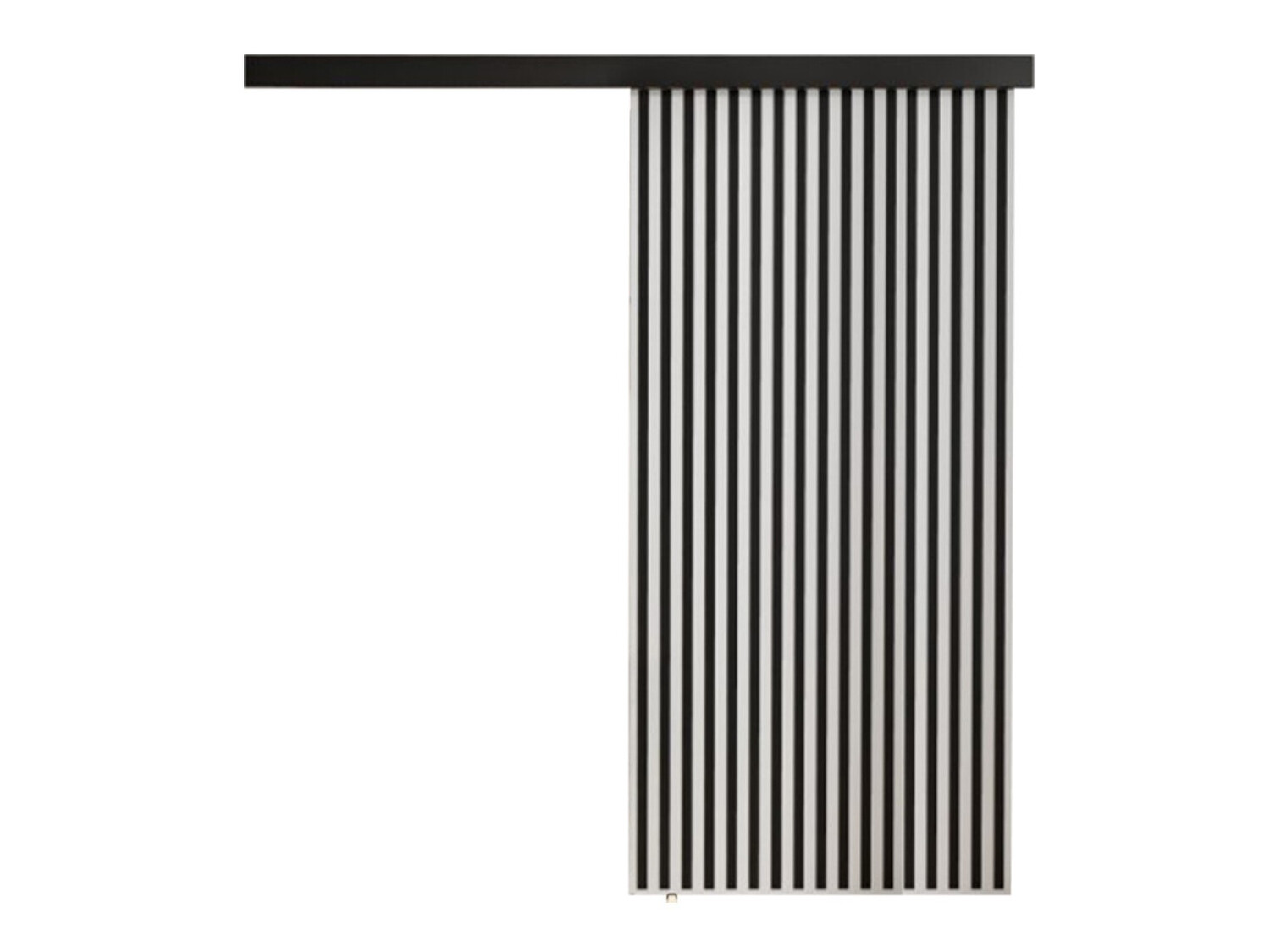 Porta de correr Dover 203 (Branco + Preto)