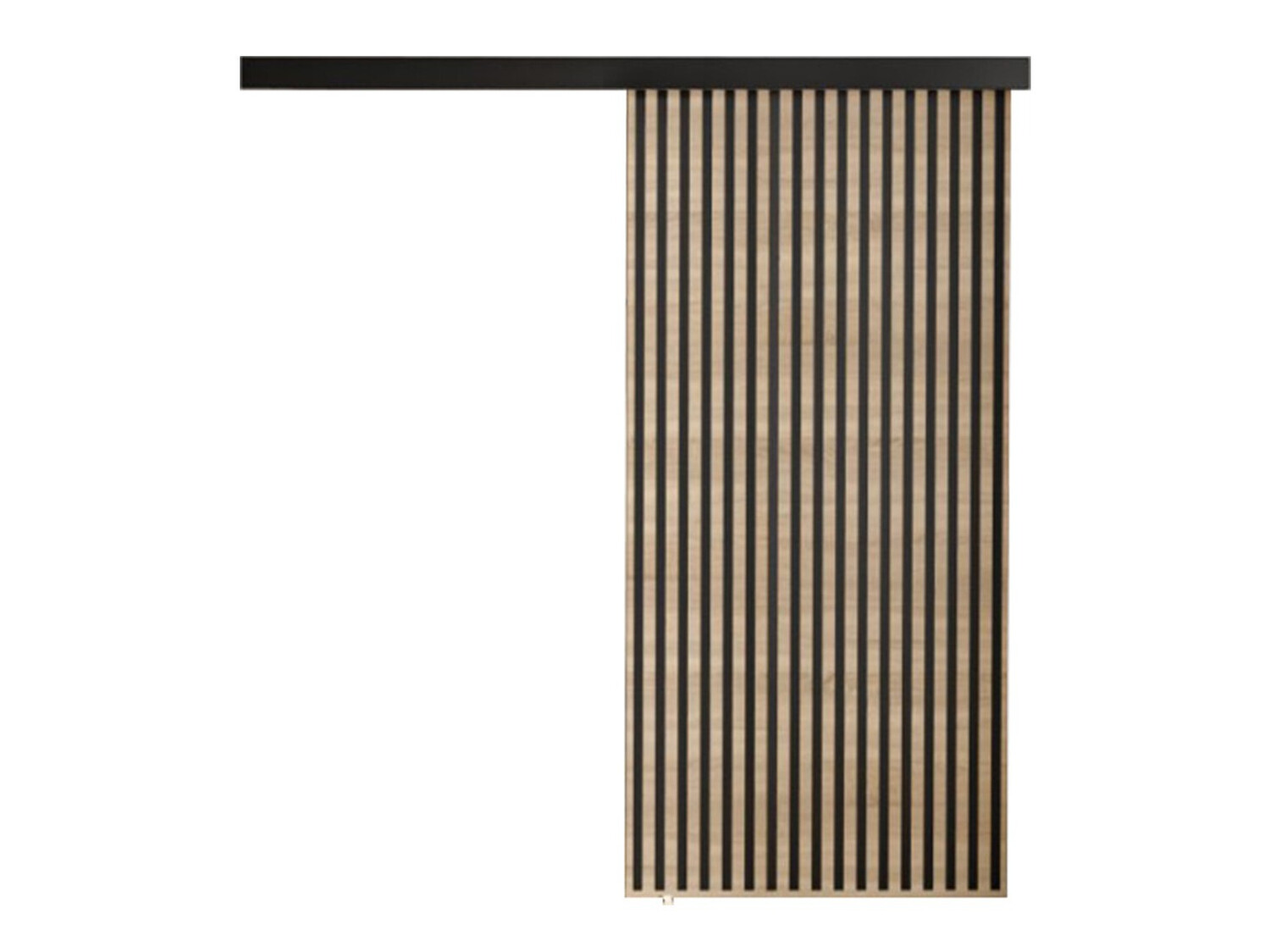 Porta de correr Dover 203 (Carvalho sonoma + Preto)