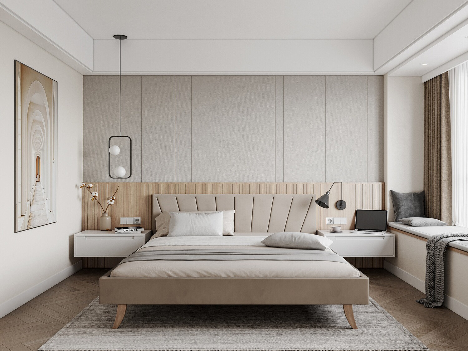 Cama Fairfield 108 (Creme)