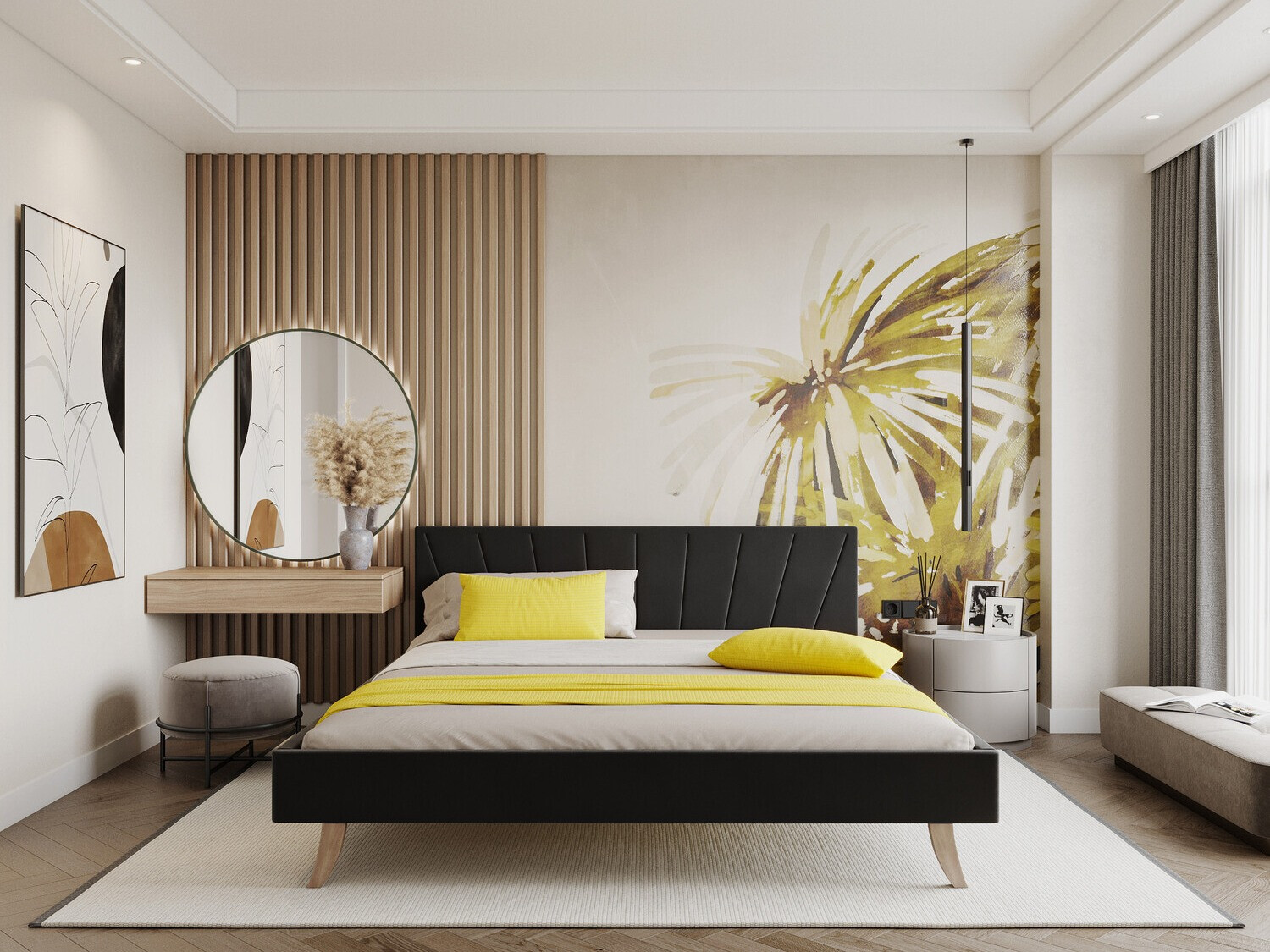 Cama Fairfield 108 (Preto)