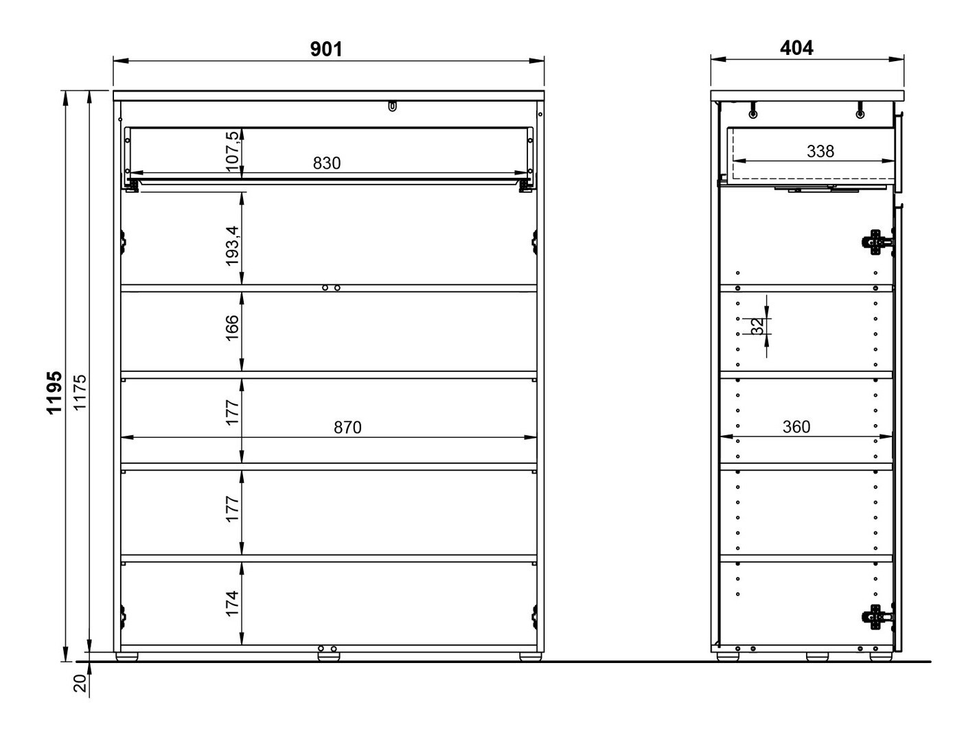 Conjunto para corredor Odeliva 110