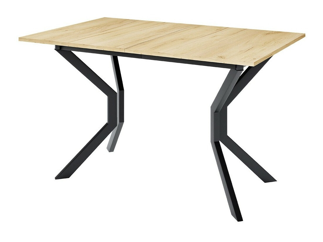 Conjunto para refeições Edmond 120 (Craft de carvalho dourado + Preto)