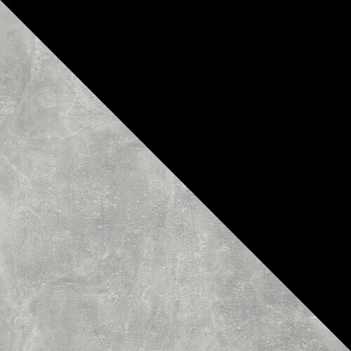 Conjunto para refeições Edmond 121 (Cinzento mármore + Preto)