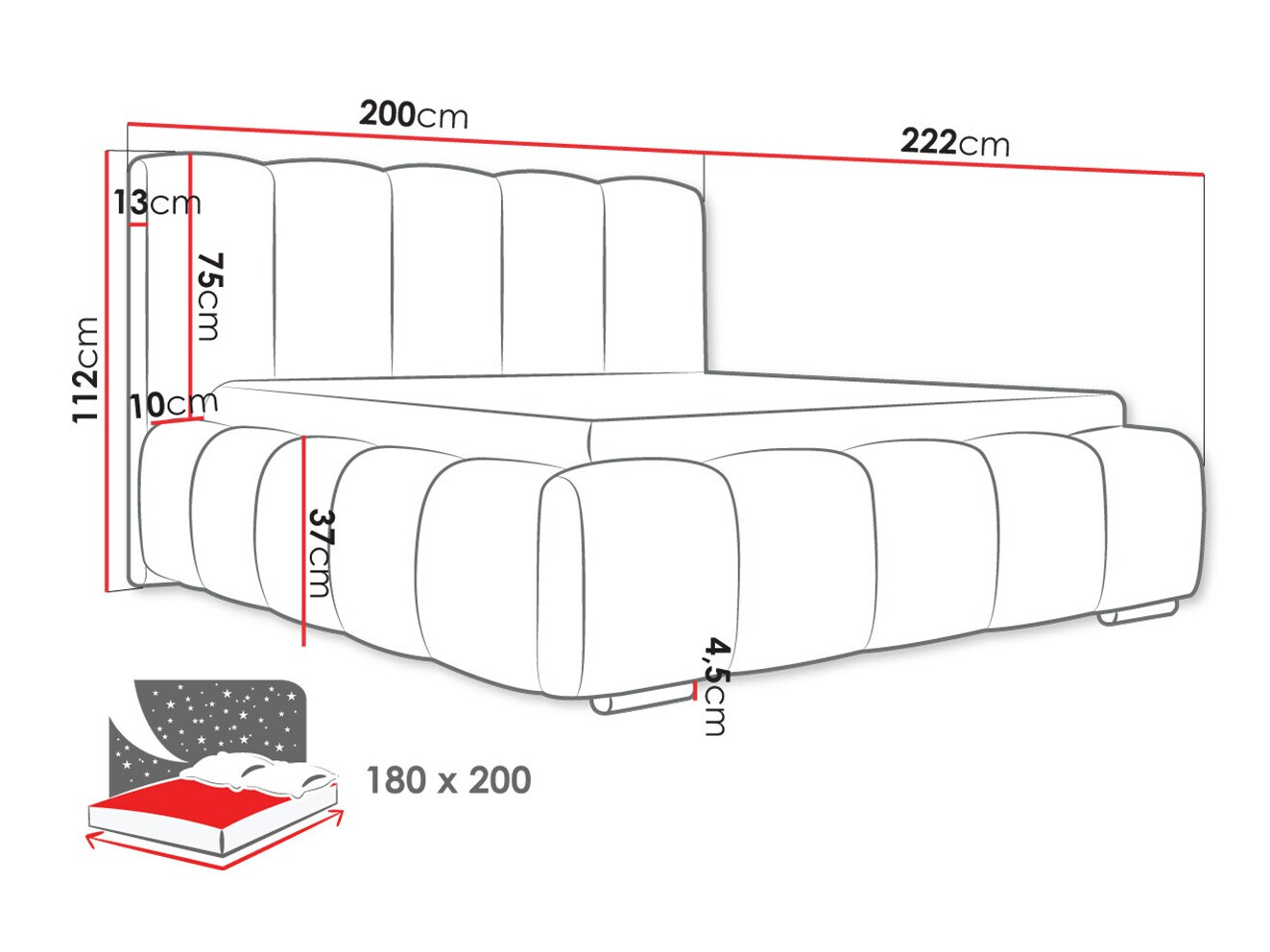 Cama TrendyNest 106 (Kronos 07)