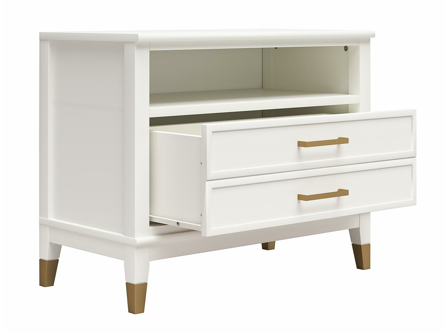 Mesa de cabeceira CosmoLiving by Cosmopolitan Belromu 107 (Branco)