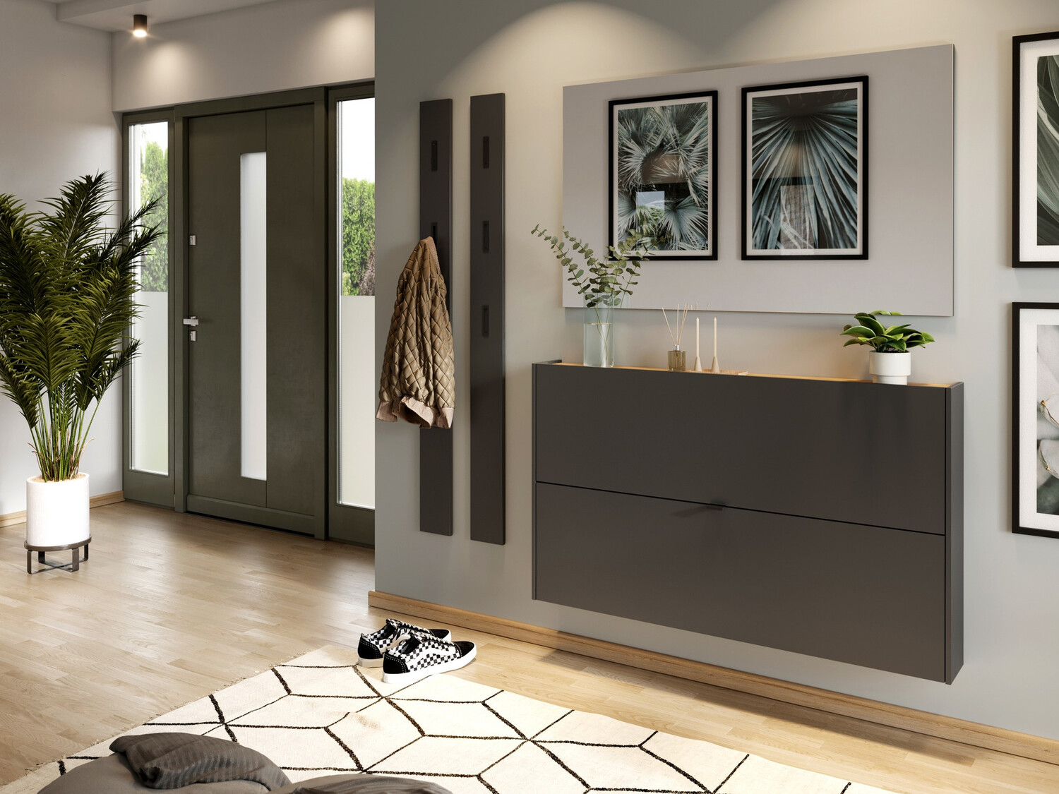 Sapateira Cirsale 108 (Grafite + Navarra carvalho)