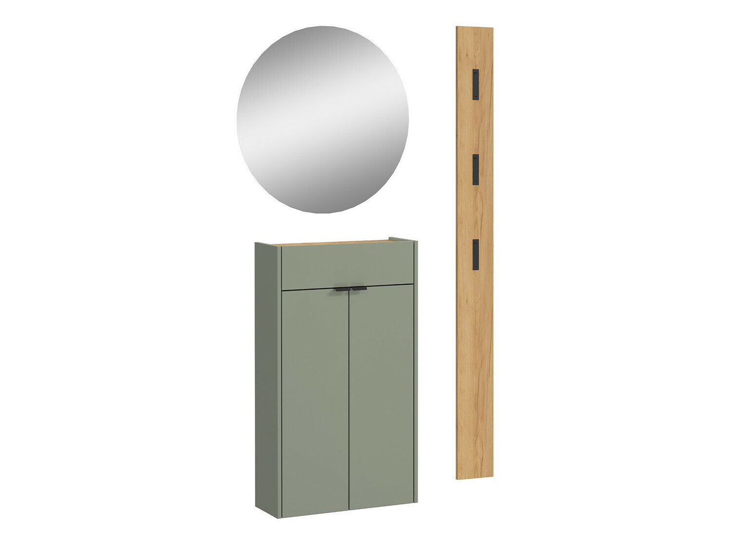 Conjunto para corredor Cirsale 104 (Verde empoeirado + Navarra carvalho)