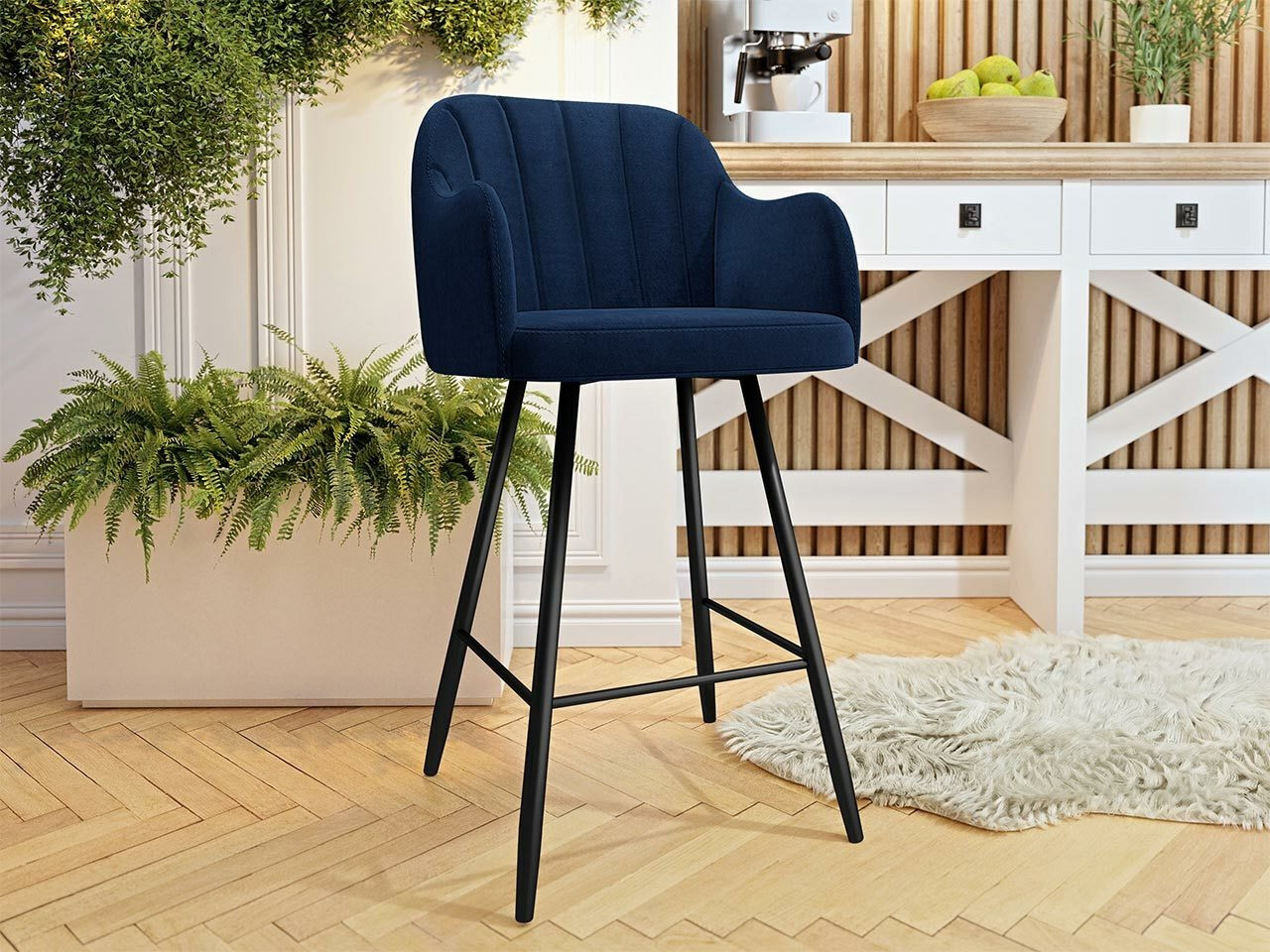Banco de bar Comfivo Anser I (Magic Velvet 2216)