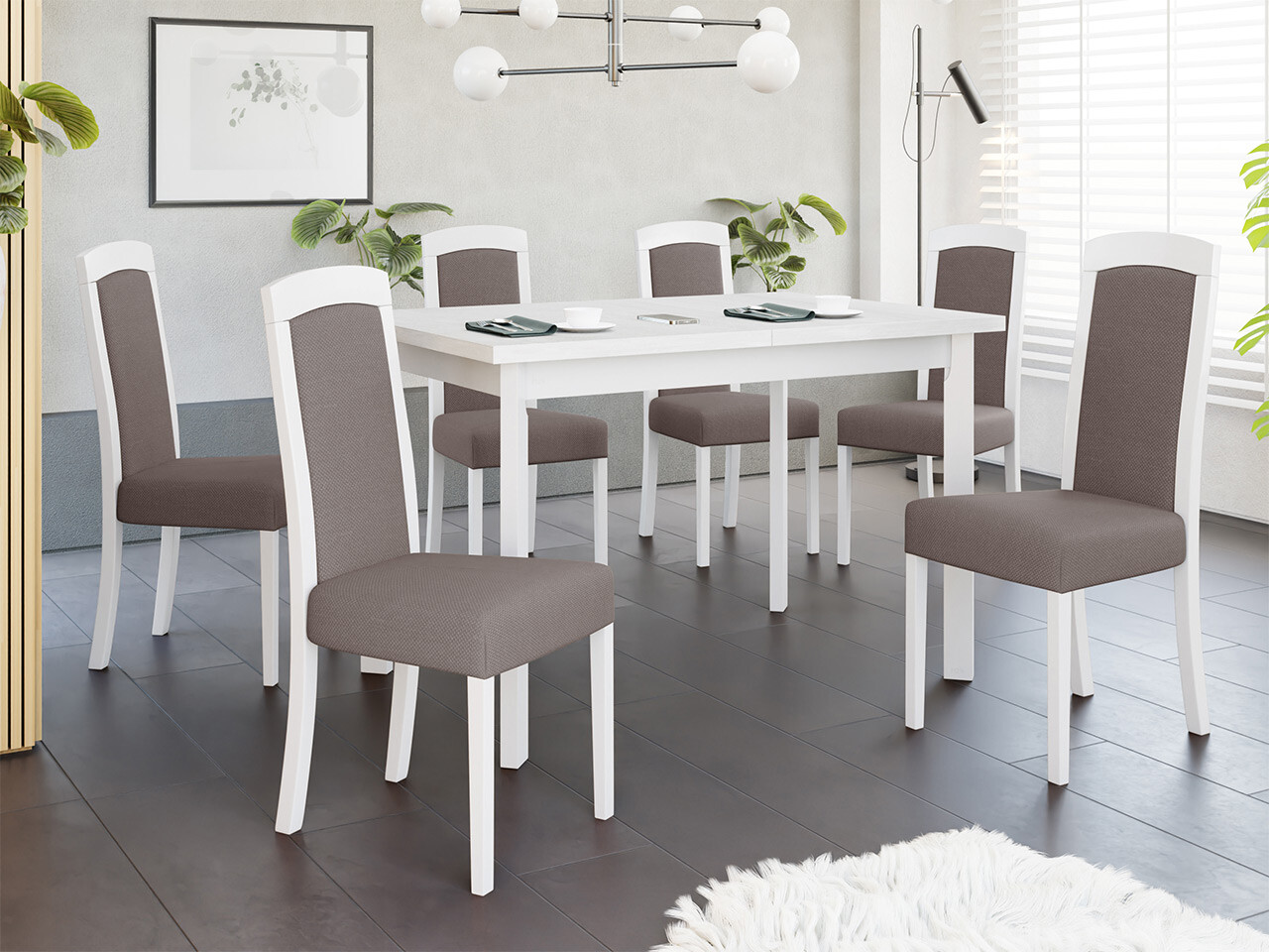 Conjunto para refeições Victorville 351 (Branco)