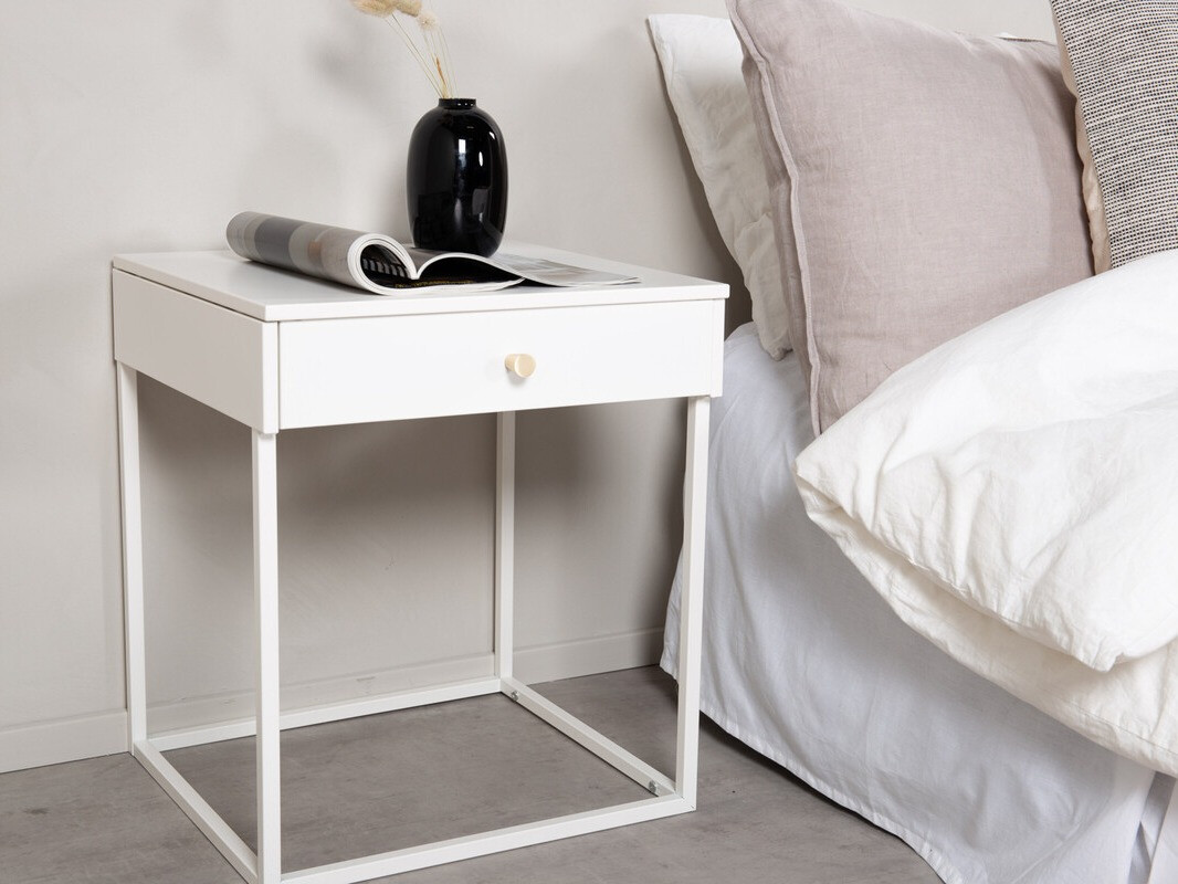 Mesa de cabeceira Evasevu 104 (Branco)