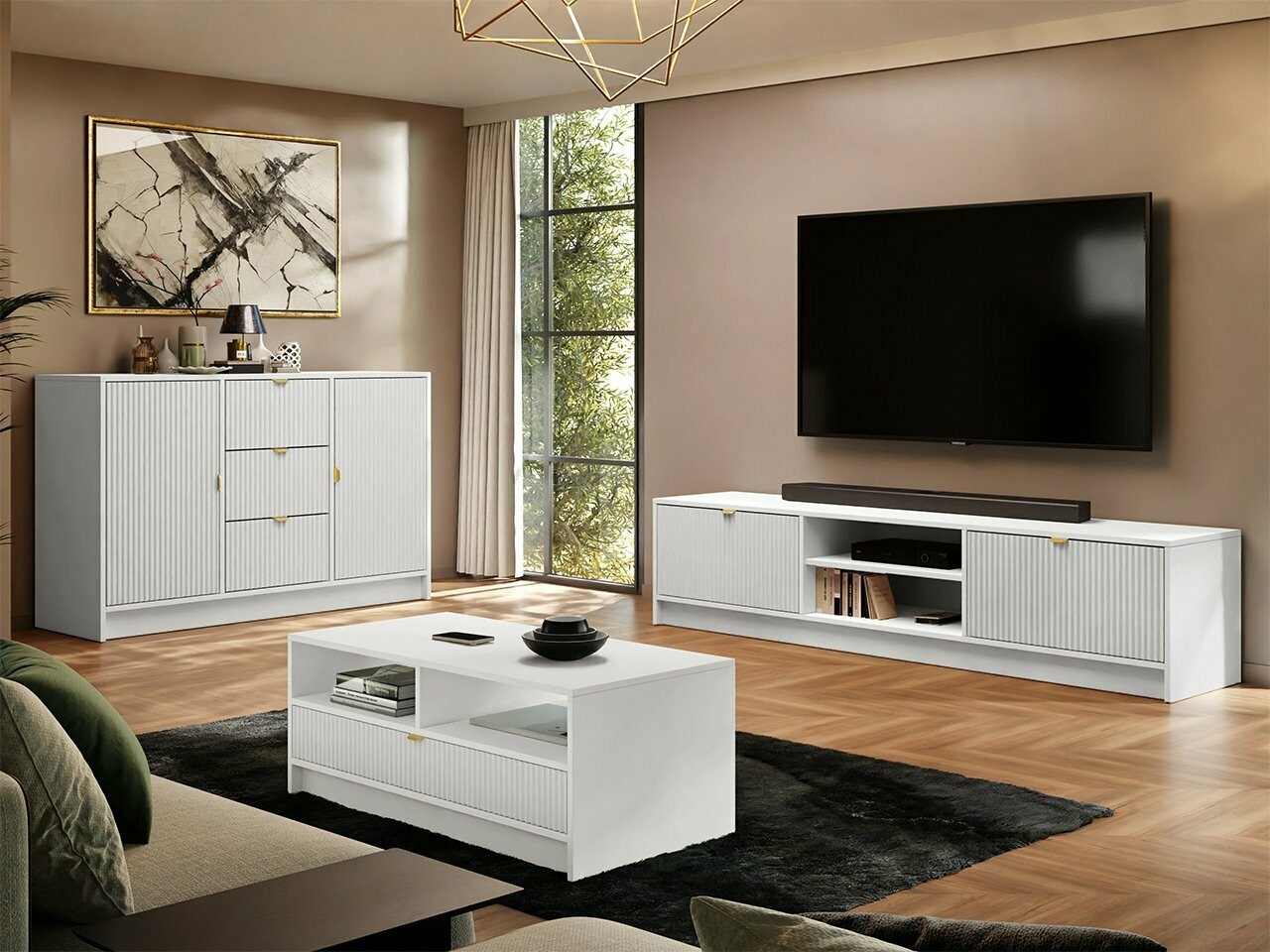 Cómoda Comfivo Larmire 101 (Branco)