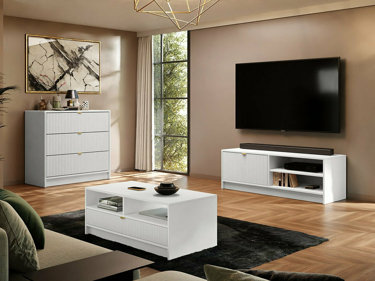 Cómoda Comfivo Larmire 102 (Branco)