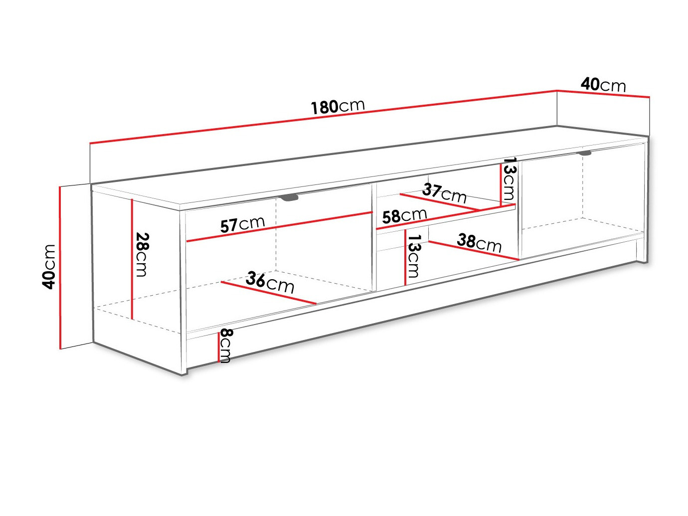Móvel de TV Comfivo Larmire 104 (Branco)