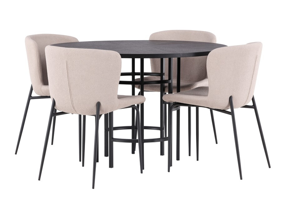 Conjunto para refeições Dallas 4143 (Bege + Preto)