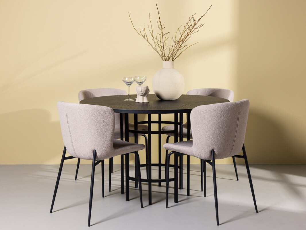 Conjunto para refeições Dallas 4143 (Bege + Preto)