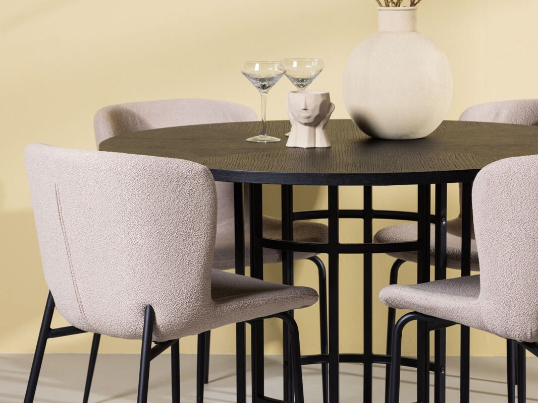 Conjunto para refeições Dallas 4143 (Bege + Preto)