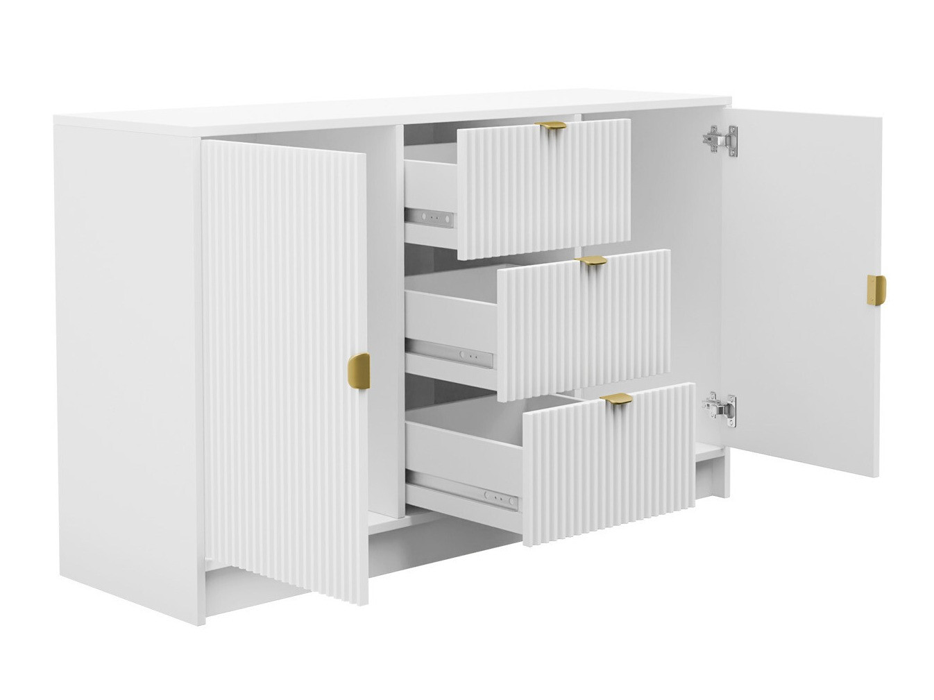 Conjunto para sala de estar Comfivo Larmire 107 (Preto)