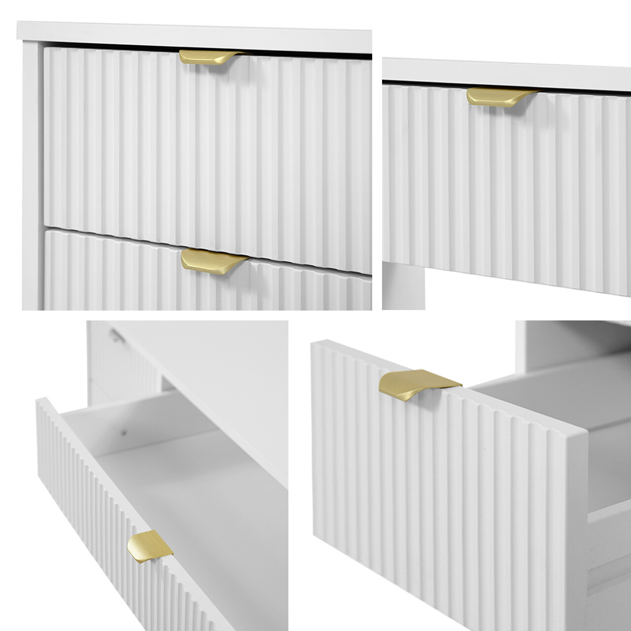 Conjunto para sala de estar Comfivo Papilio I (Branco)