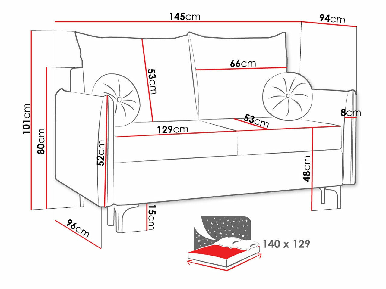 Sofá-cama Clovis 110 (Manila 16)