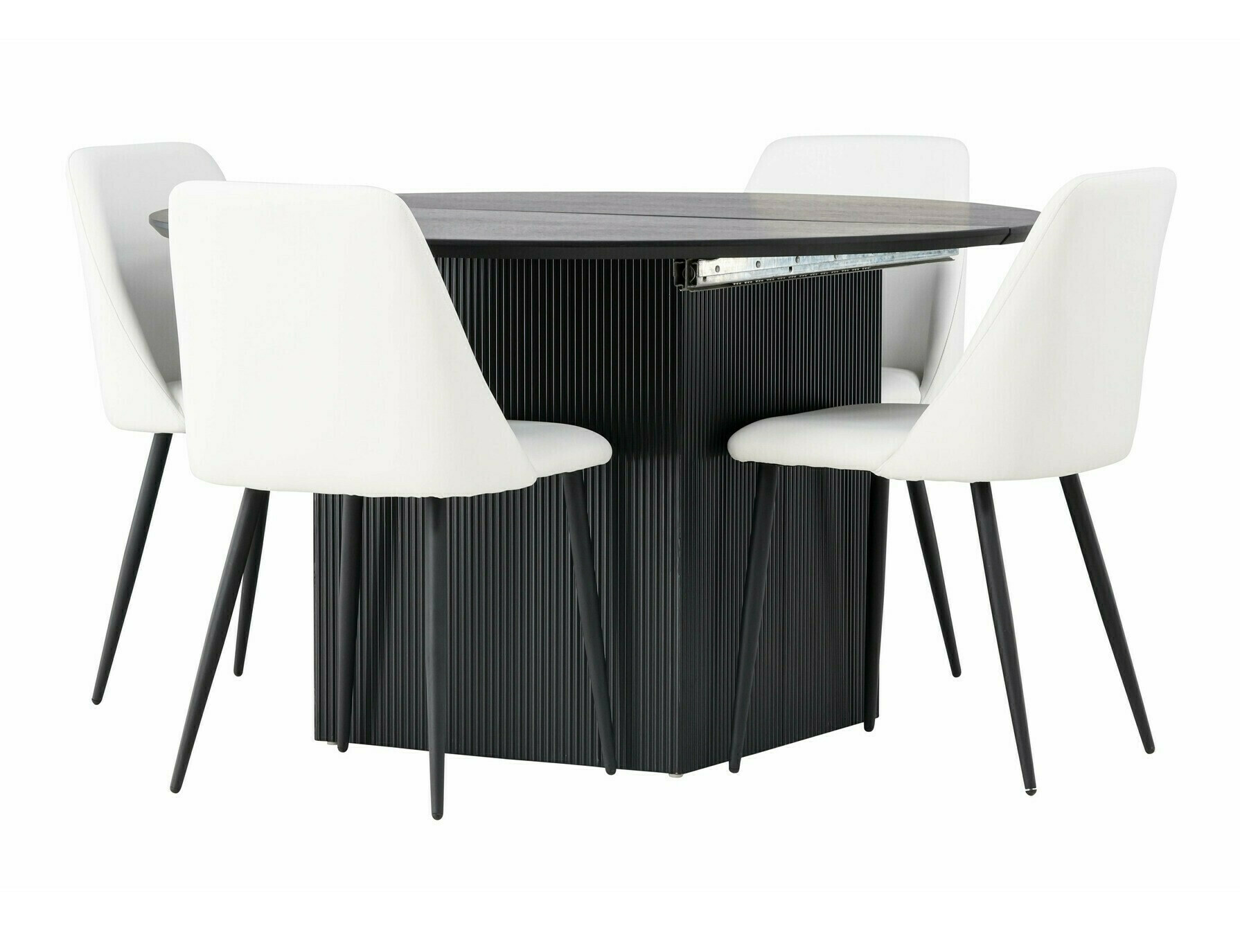Conjunto para refeições Dallas 4276 (Branco + Preto)