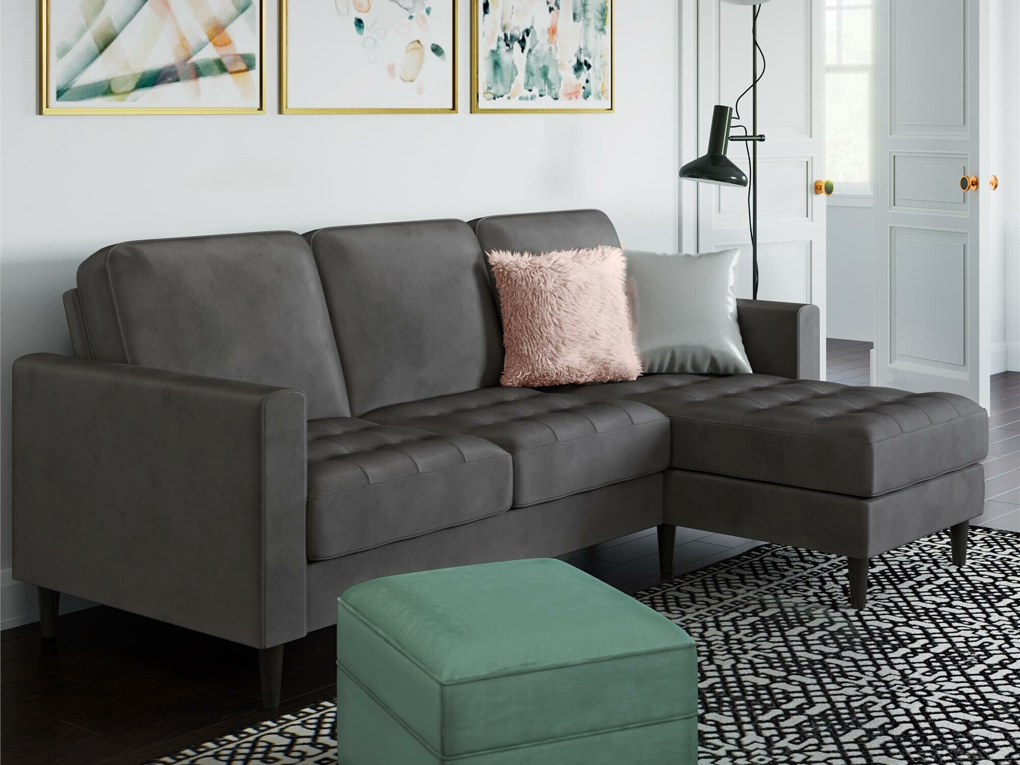 Sofá de canto CosmoLiving by Cosmopolitan 158