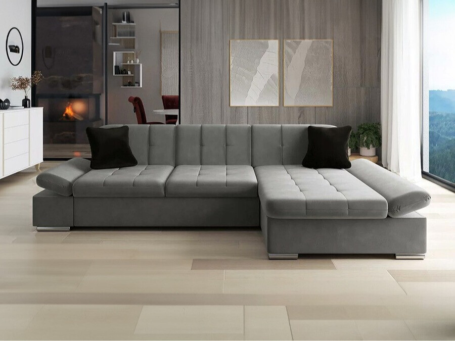 Sofá de canto Comfivo Sanitas I (Magic Velvet 2217 + Magic Velvet 2219)