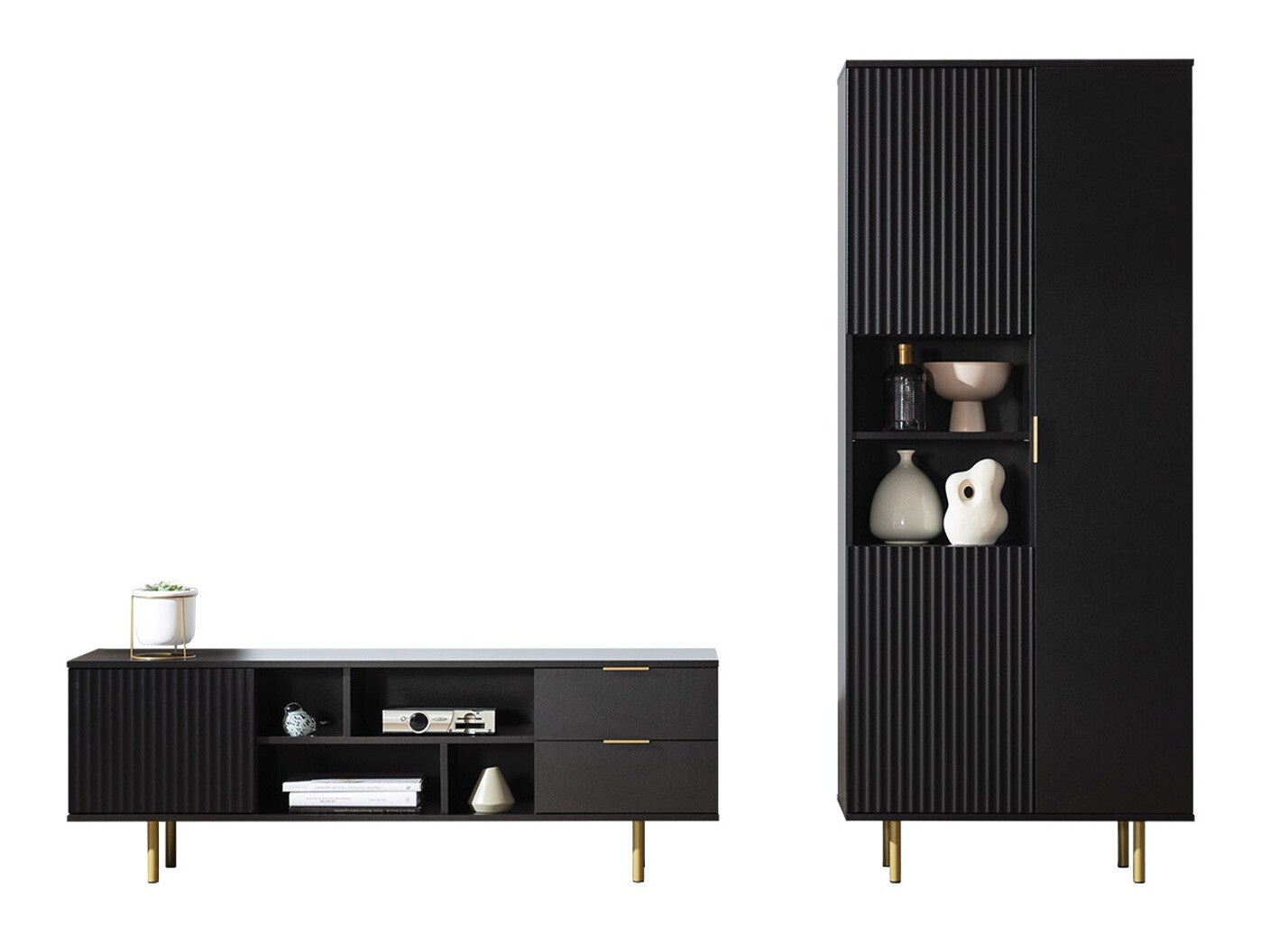 Conjunto para sala de estar Decus III (Preto)