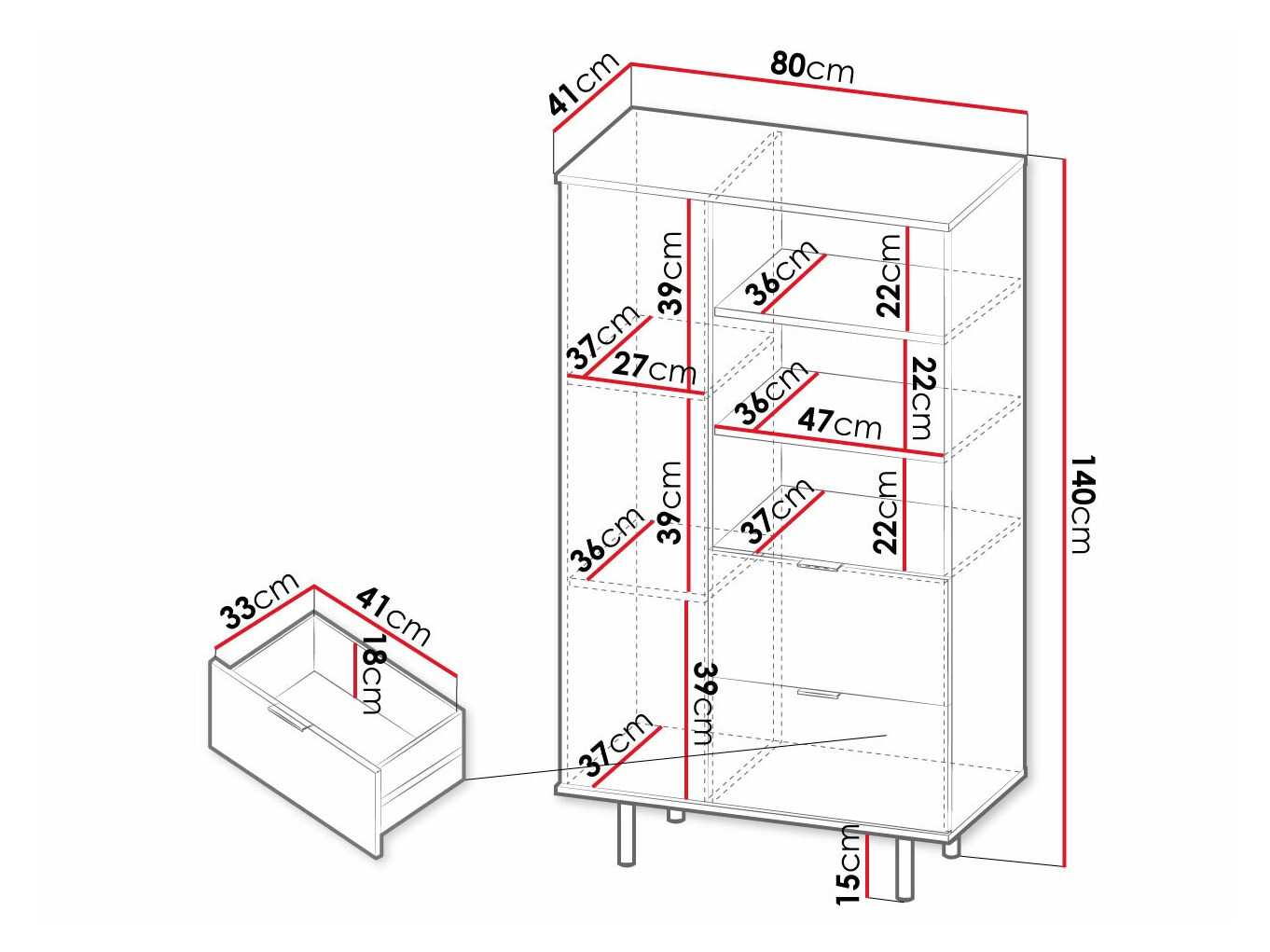 Estante Decus (Caxemira)