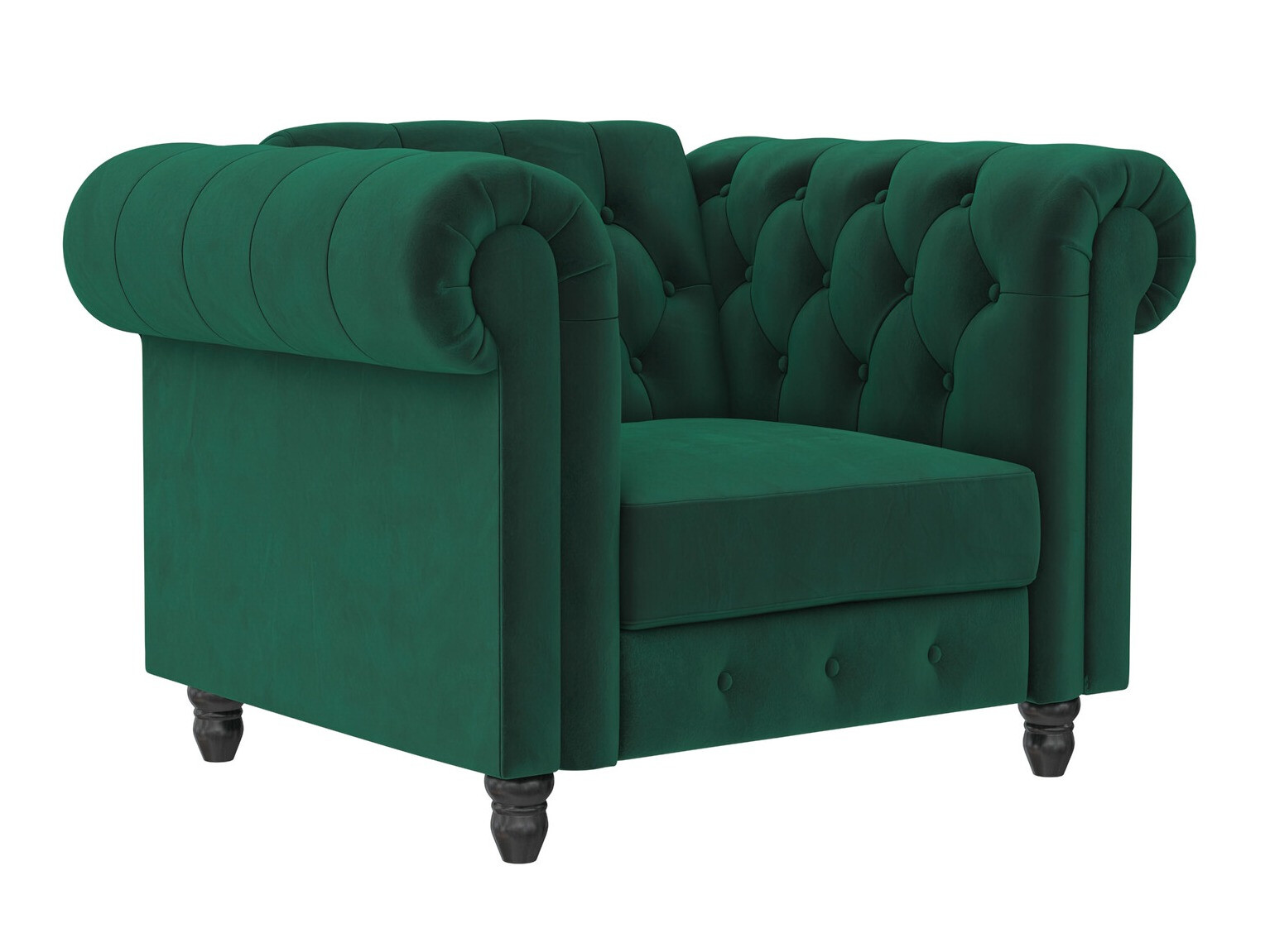 Chesterfield poltrona Tulsa 630 (Verde escuro)