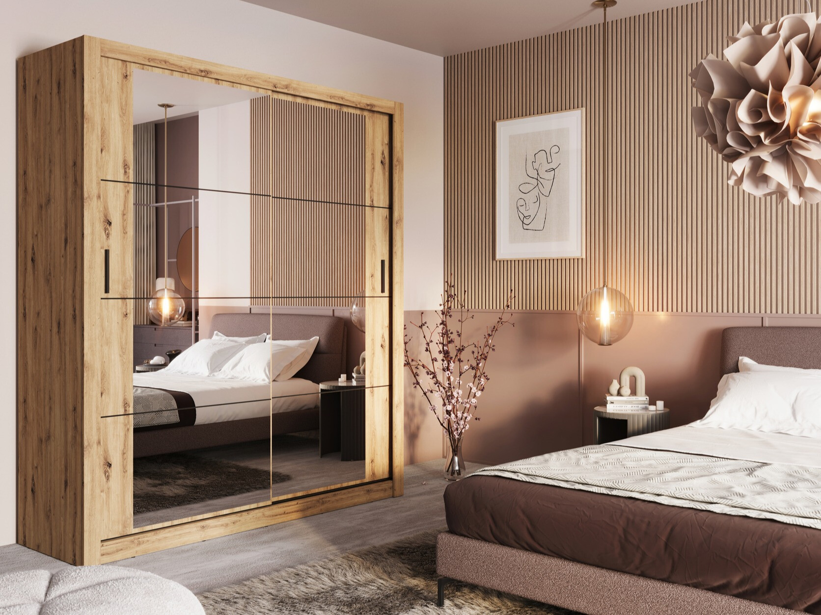 Roupeiro Fresno 102 (Carvalho Artisan)