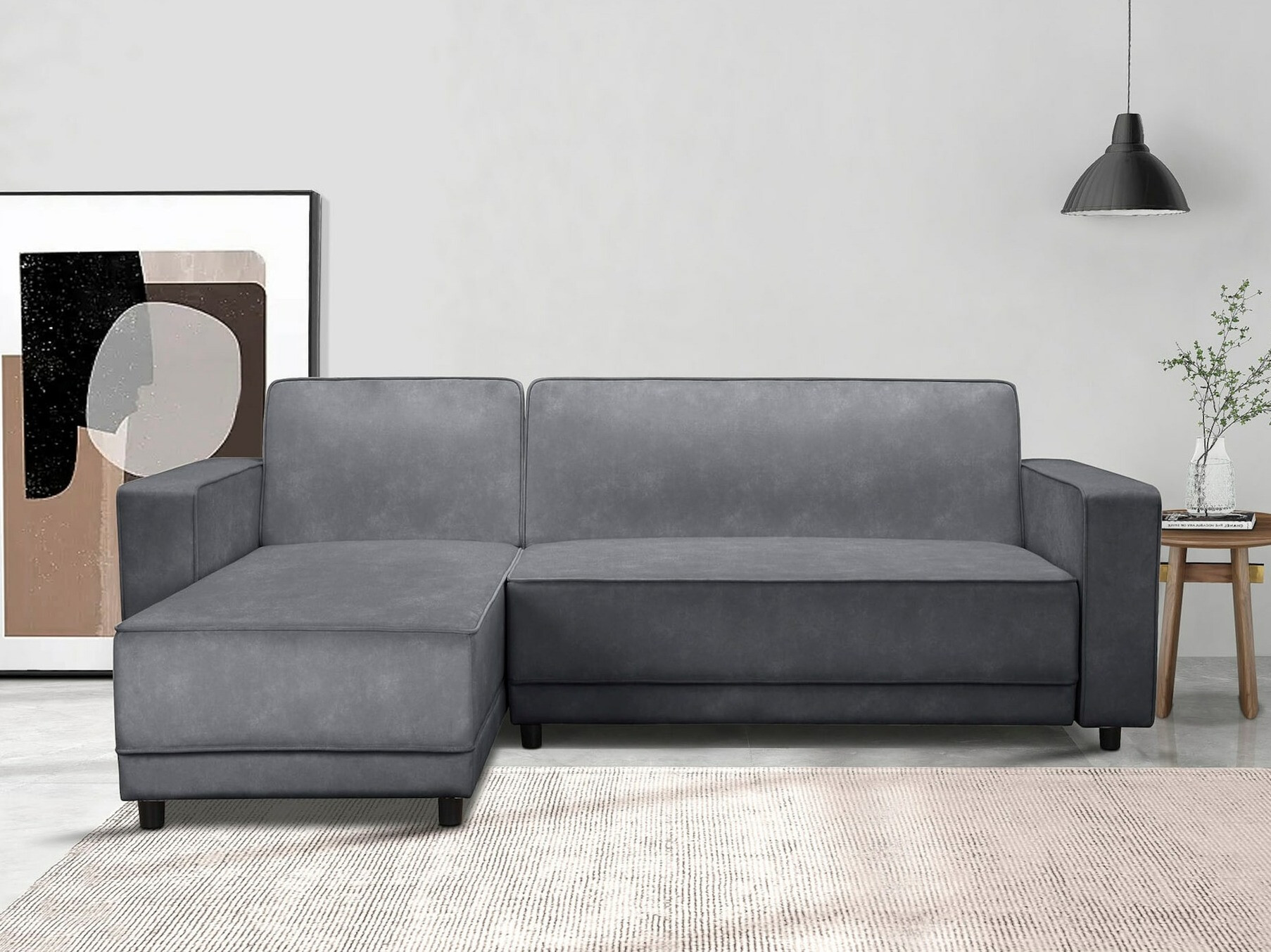 Sofá de canto Tulsa 634 (Antracite)