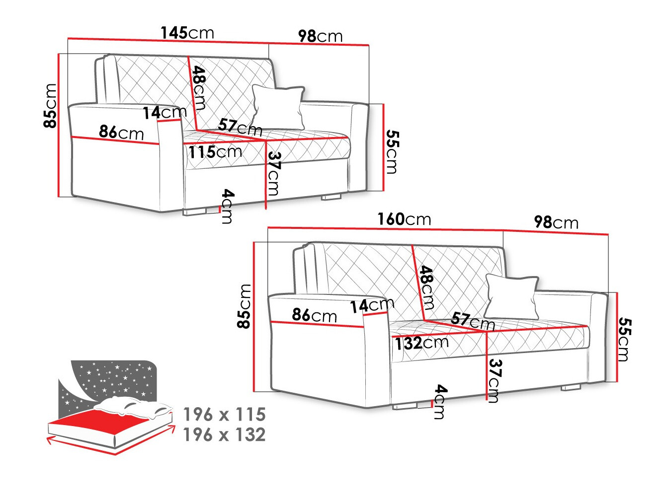 Conjunto de mobiliário com estofo Clarona IV (Zanzibar 190)