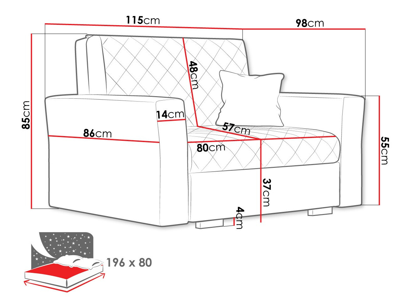 Poltrona Clarona I (Zanzibar 182)