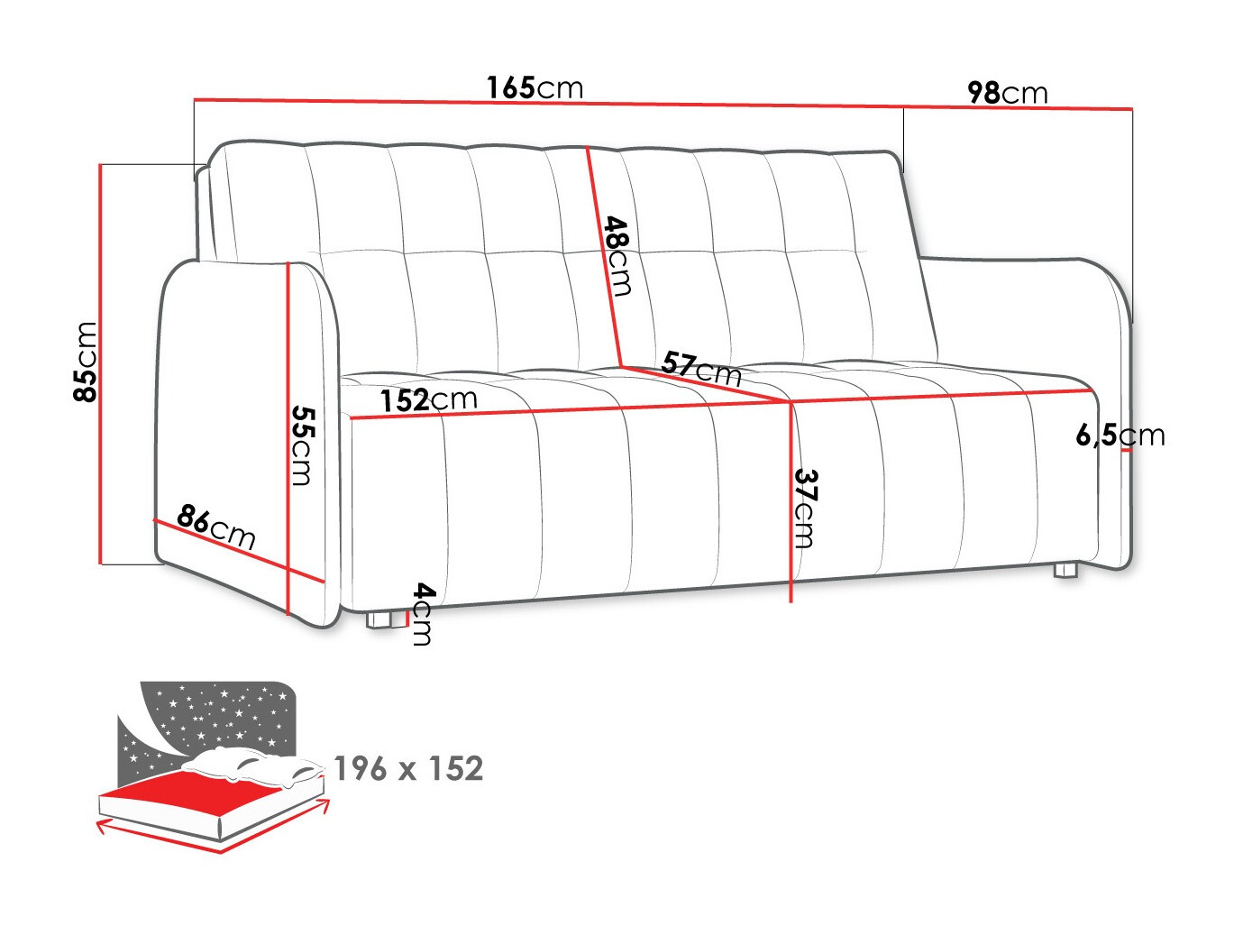 Sofá-cama Aquarin IV (Kronos 22)