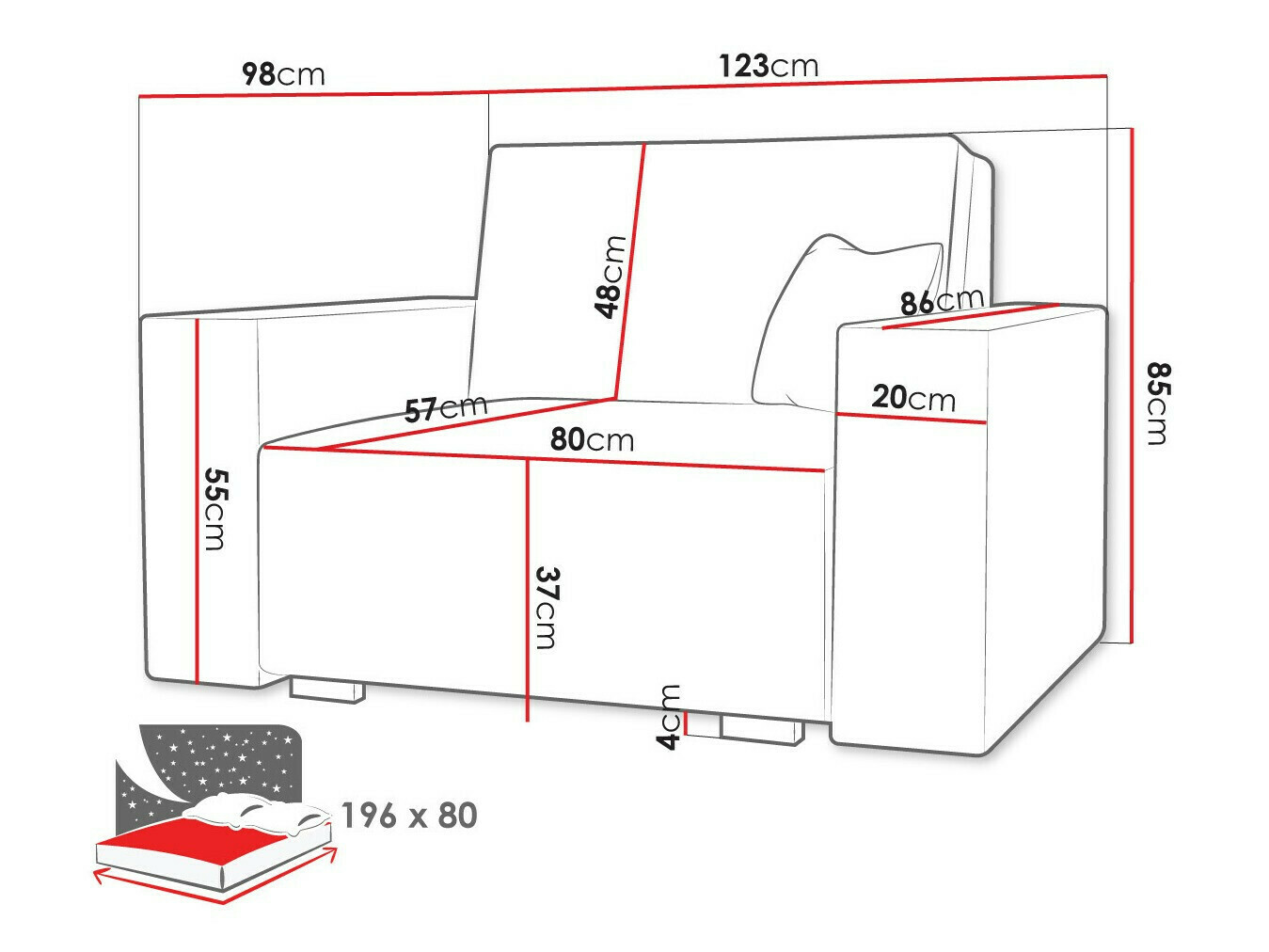 Poltrona Serora I (Neve 77)