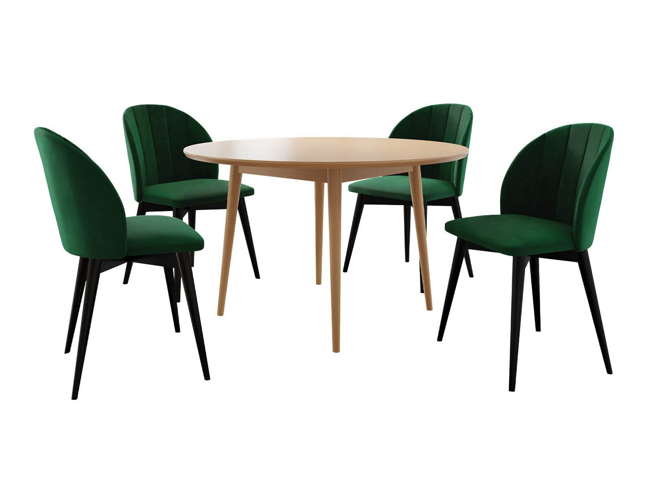 Conjunto para refeições Racine 127 (Preto + Magic Velvet 2225)