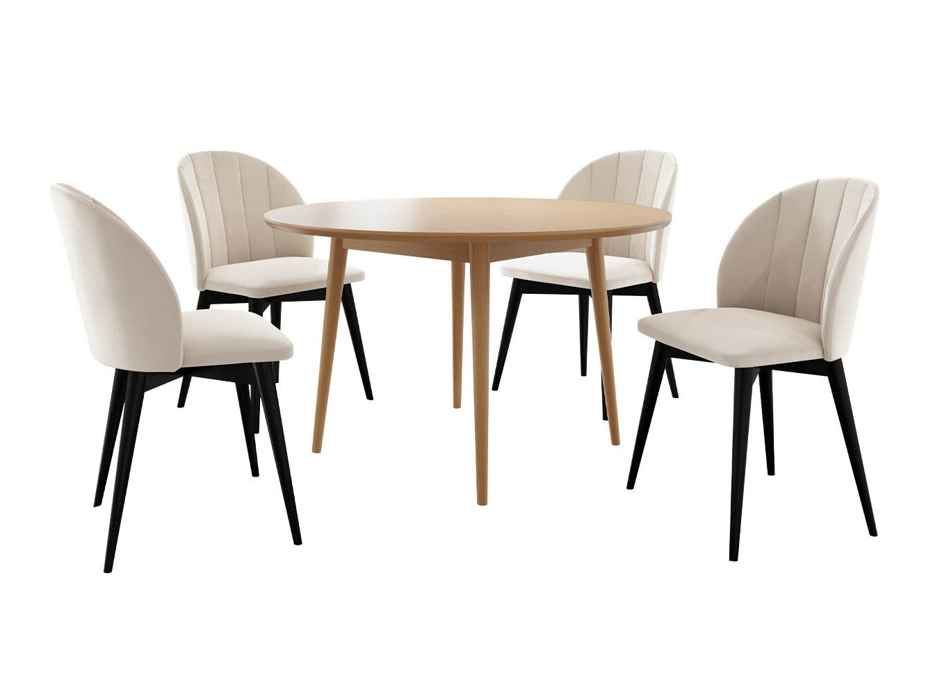 Conjunto para refeições Racine 127 (Preto + Magic Velvet 2250)