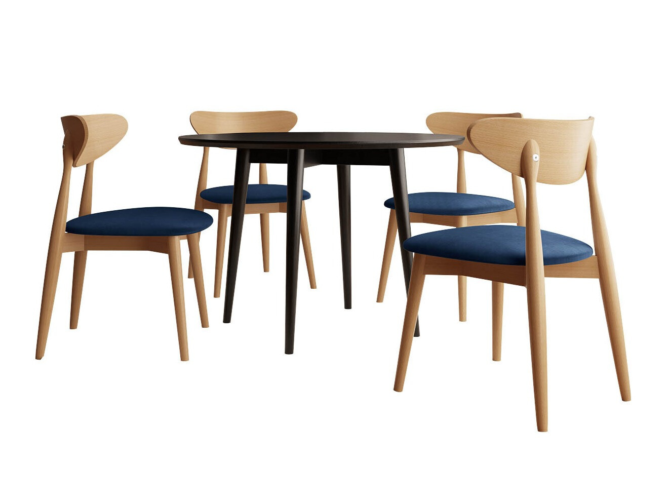 Conjunto para refeições Racine 124 (Castanho)