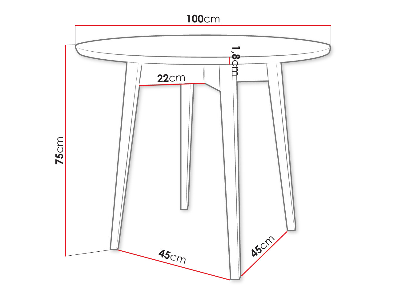 Conjunto para refeições Racine 124 (Castanho)